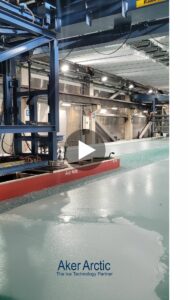 Video from Aker Arctic laboratory