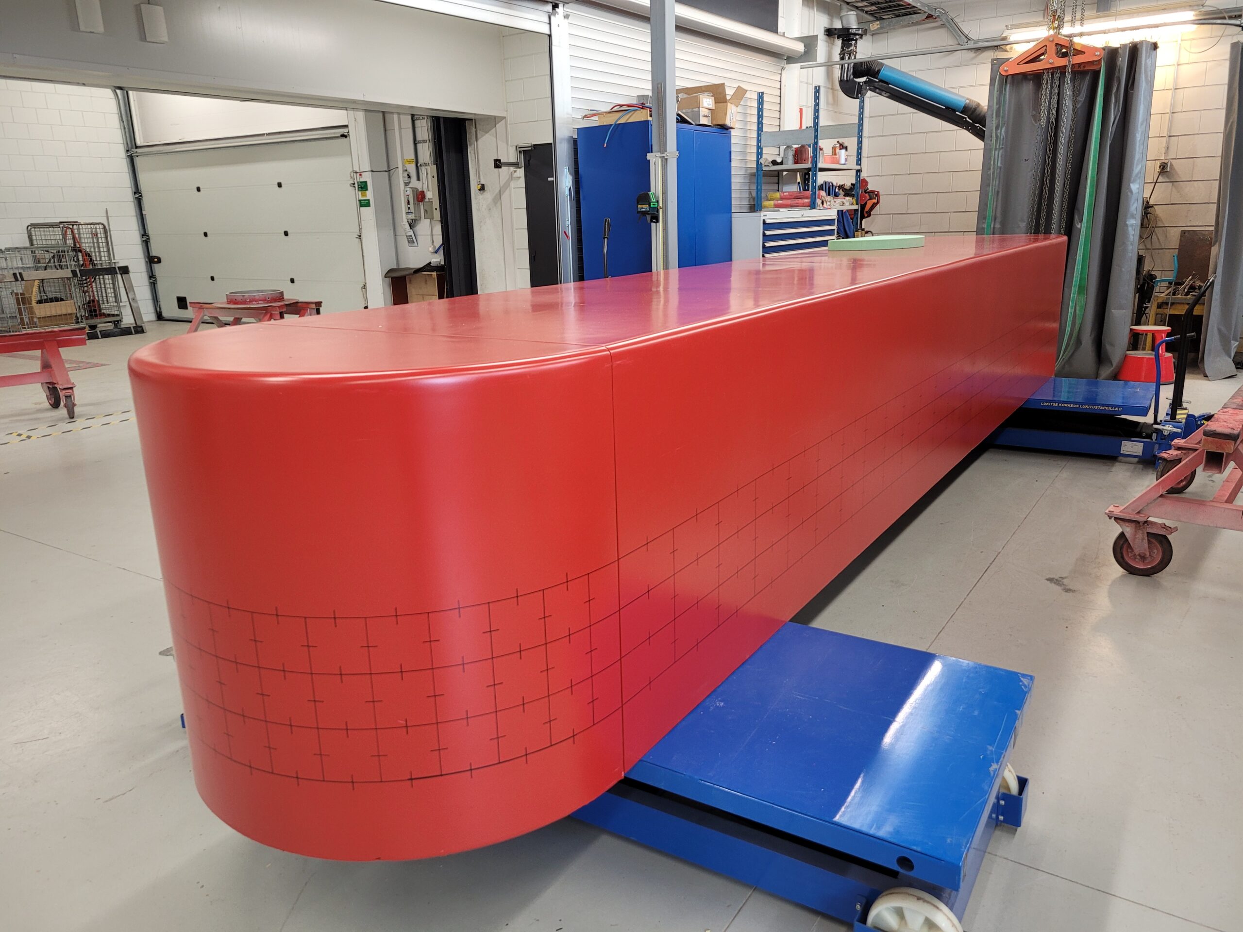 Vessel model at workshop