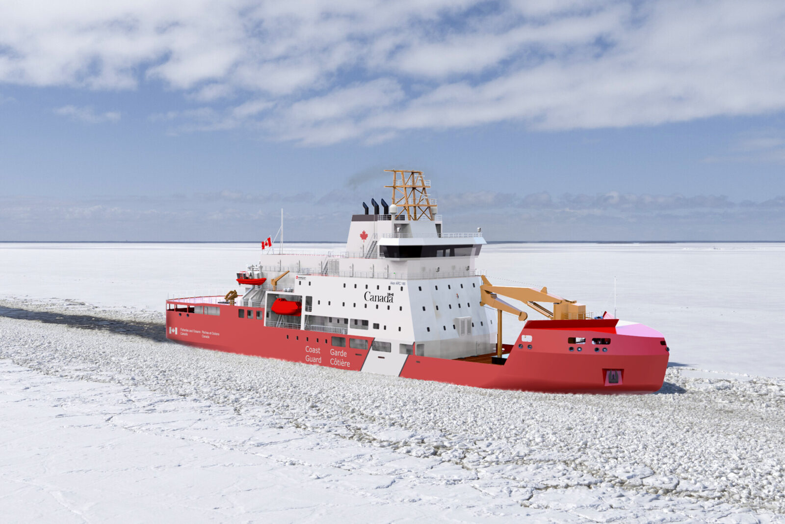 MPV Icebreaker sailing in ice